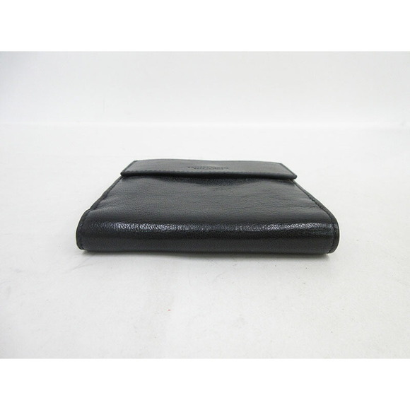 BOTTEGA VENETA Double Hook Bifold Wallet Black Leather - Picture 3 of 9